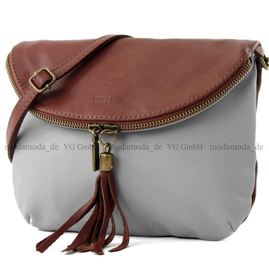 modamoda de - T07 - ital. Umhänge Clutch Klein Nappaleder