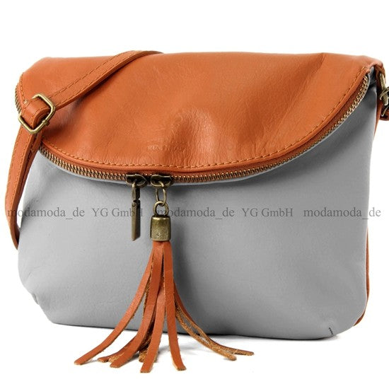 modamoda de - T07 - ital. Umhänge Clutch Klein Nappaleder