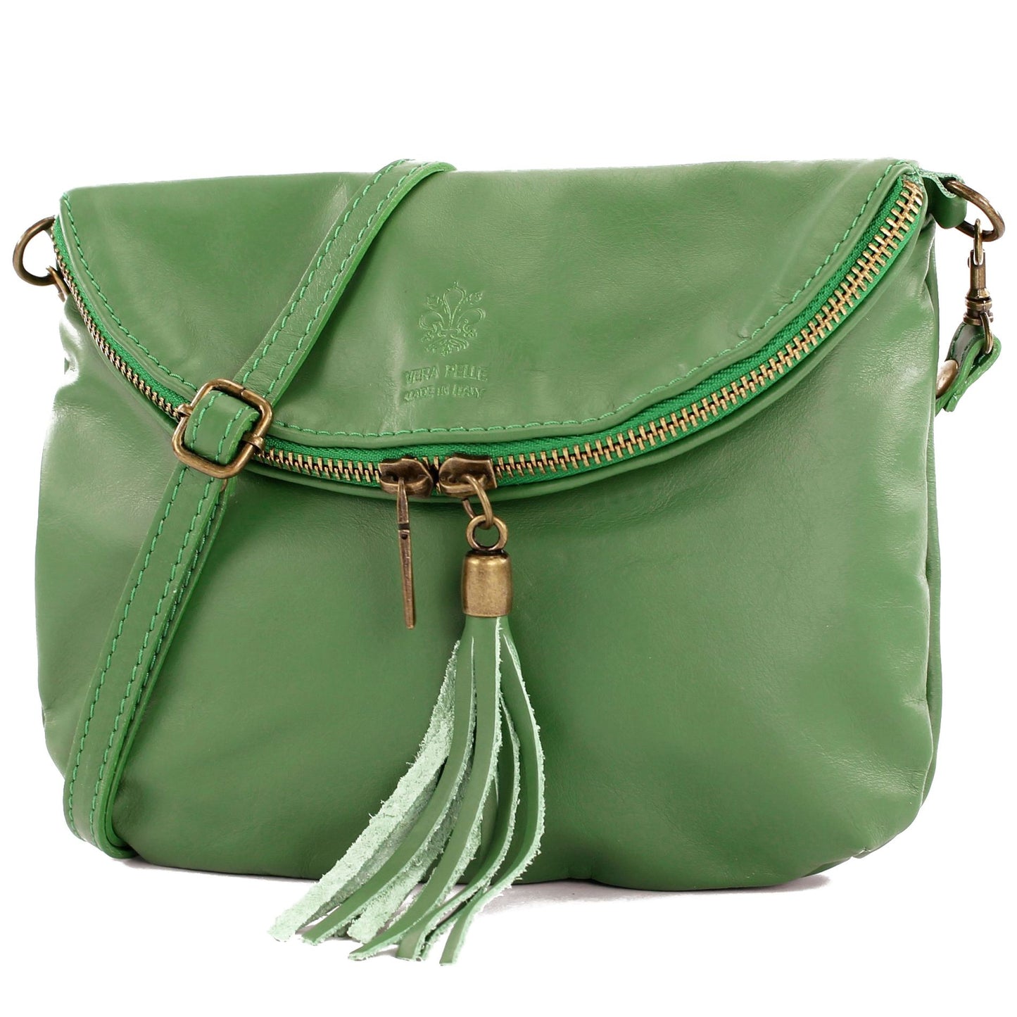 modamoda de - T07 - ital. Umhänge Clutch Klein Nappaleder