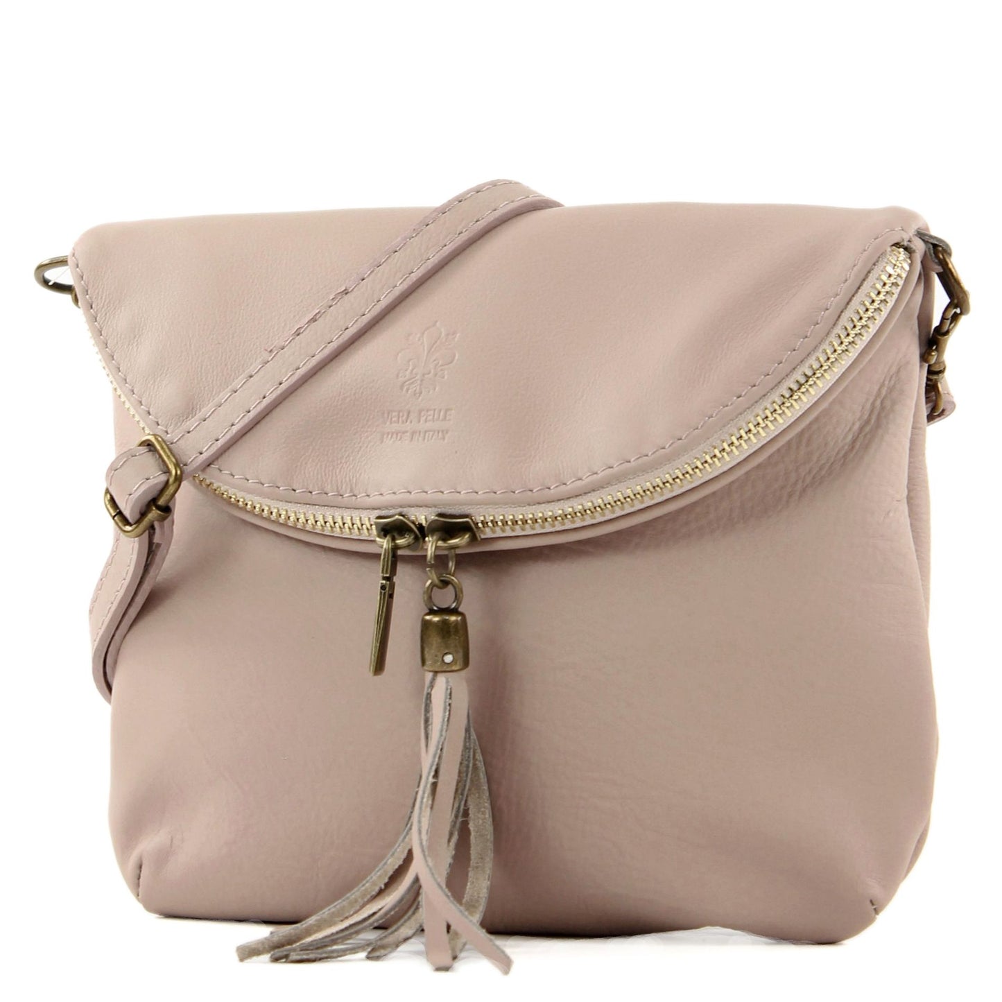 modamoda de - T07 - ital. Umhänge Clutch Klein Nappaleder