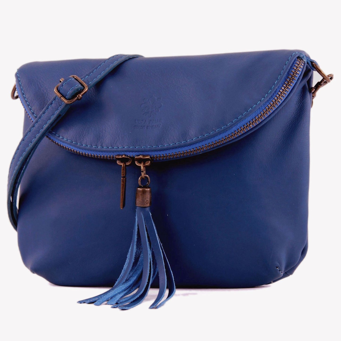 modamoda de - T07 - ital. Umhänge Clutch Klein Nappaleder