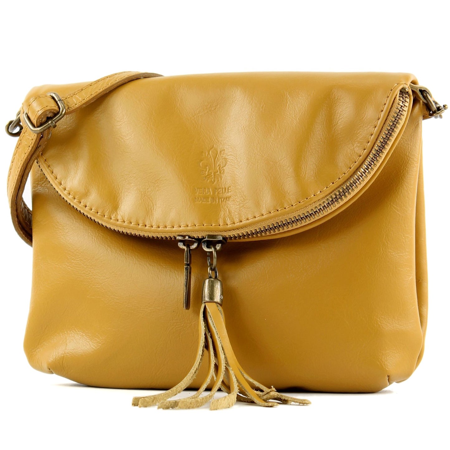 modamoda de - T07 - ital. Umhänge Clutch Klein Nappaleder