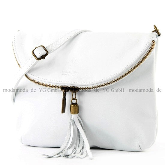 modamoda de - T07 - ital. Umhänge Clutch Klein Nappaleder