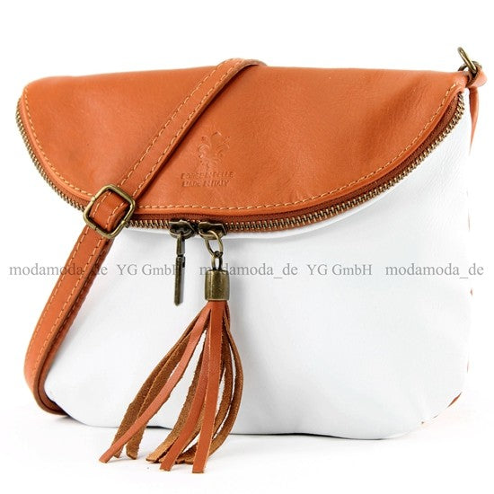 modamoda de - T07 - ital. Umhänge Clutch Klein Nappaleder