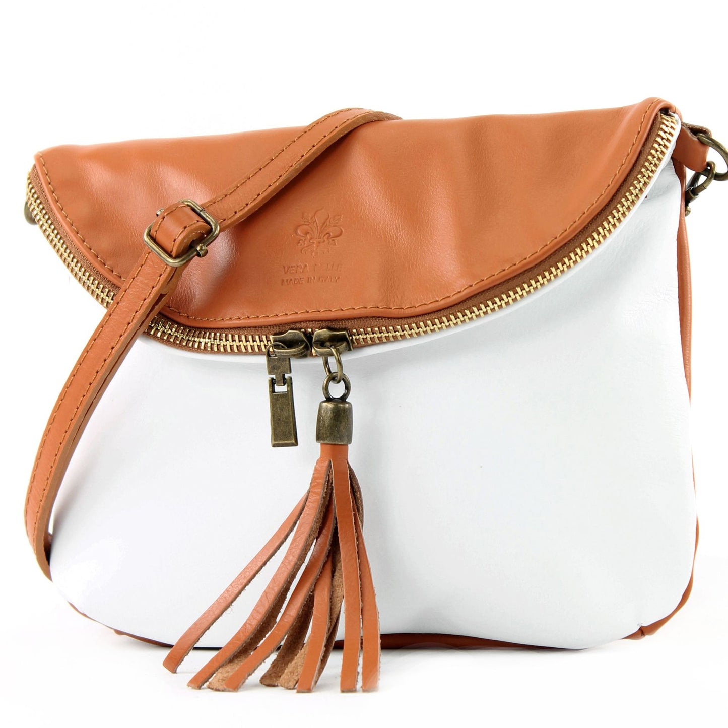 modamoda de - T07 - ital. Umhänge Clutch Klein Nappaleder