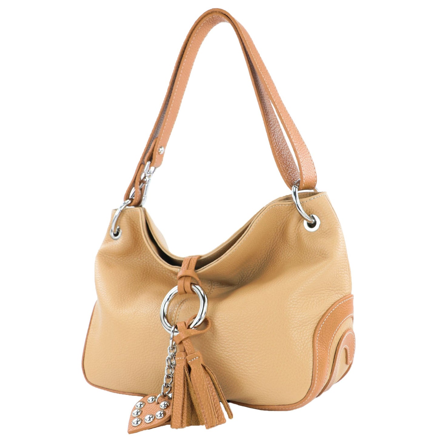 modamoda de - T10 - ital. Leder Schultertasche Umhängetasche