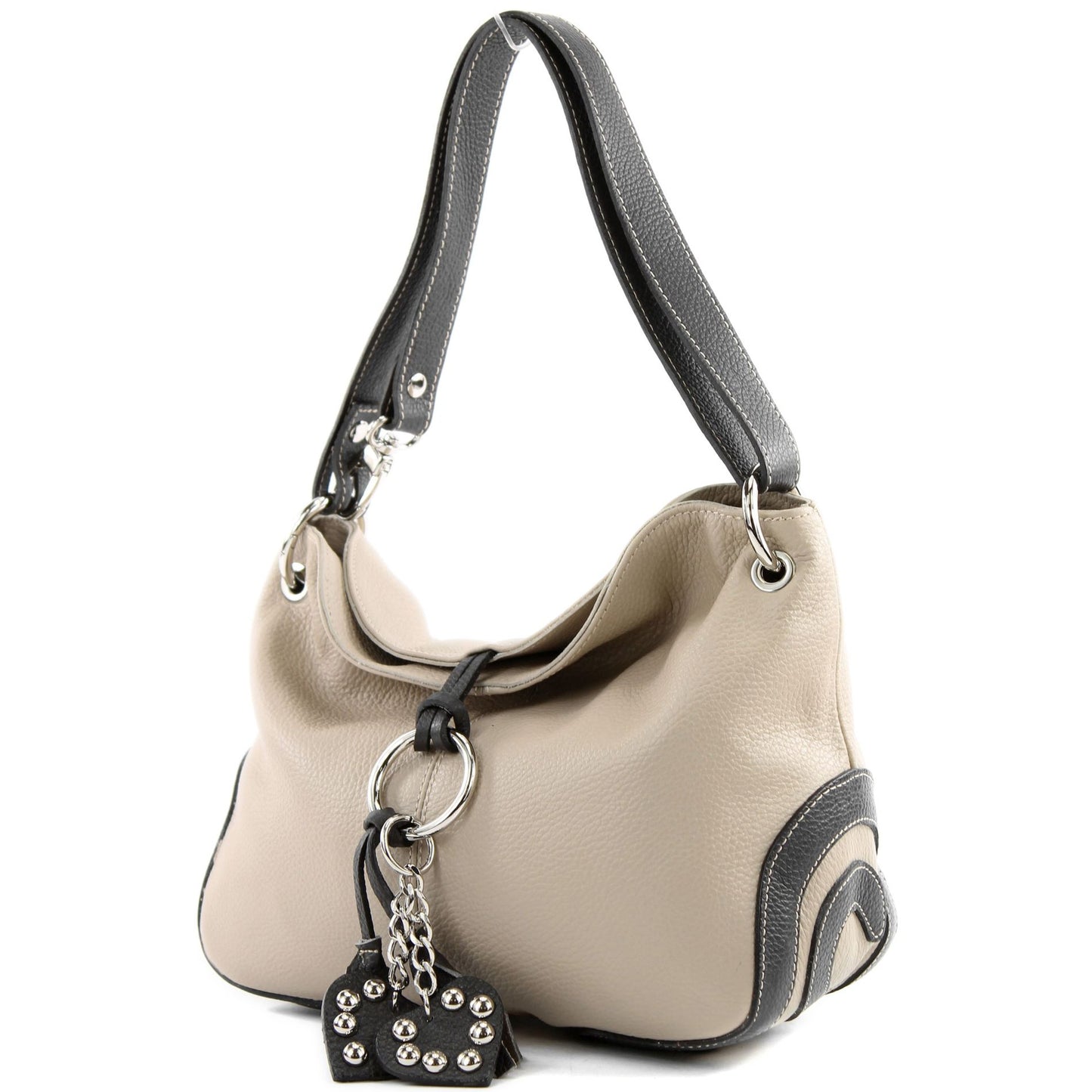 modamoda de - T10 - ital. Leder Schultertasche Umhängetasche
