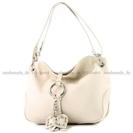 modamoda de - T10 - ital. Leder Schultertasche Umhängetasche