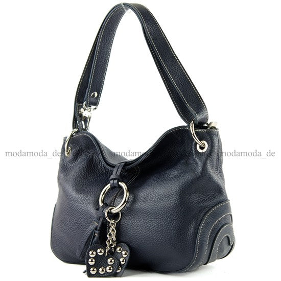 modamoda de - T10 - ital. Leder Schultertasche Umhängetasche