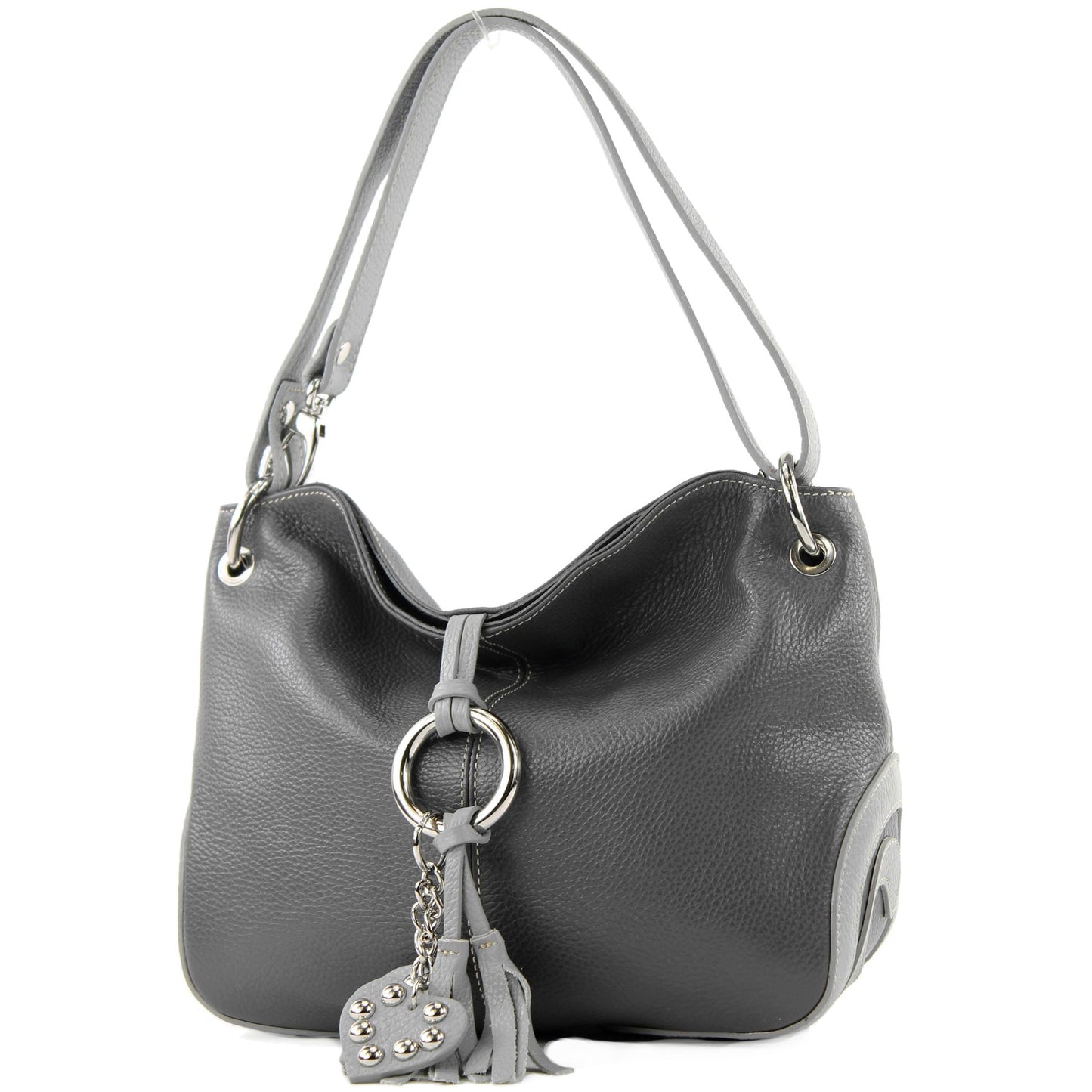 modamoda de - T10 - ital. Leder Schultertasche Umhängetasche