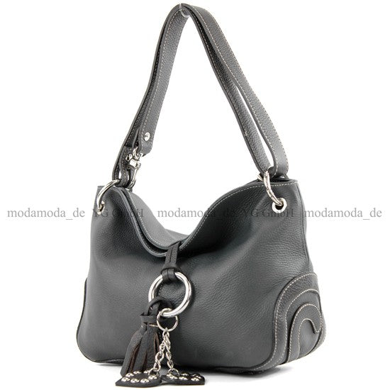 modamoda de - T10 - ital. Leder Schultertasche Umhängetasche