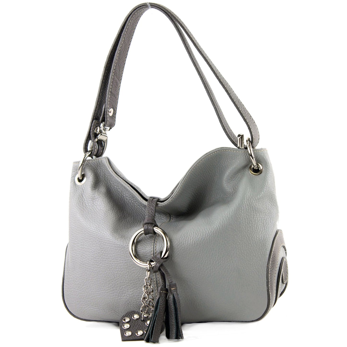 modamoda de - T10 - ital. Leder Schultertasche Umhängetasche