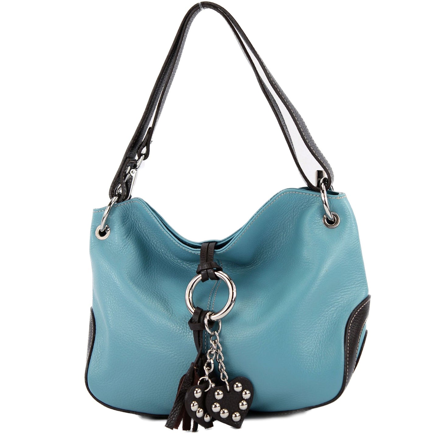 modamoda de - T10 - ital. Leder Schultertasche Umhängetasche