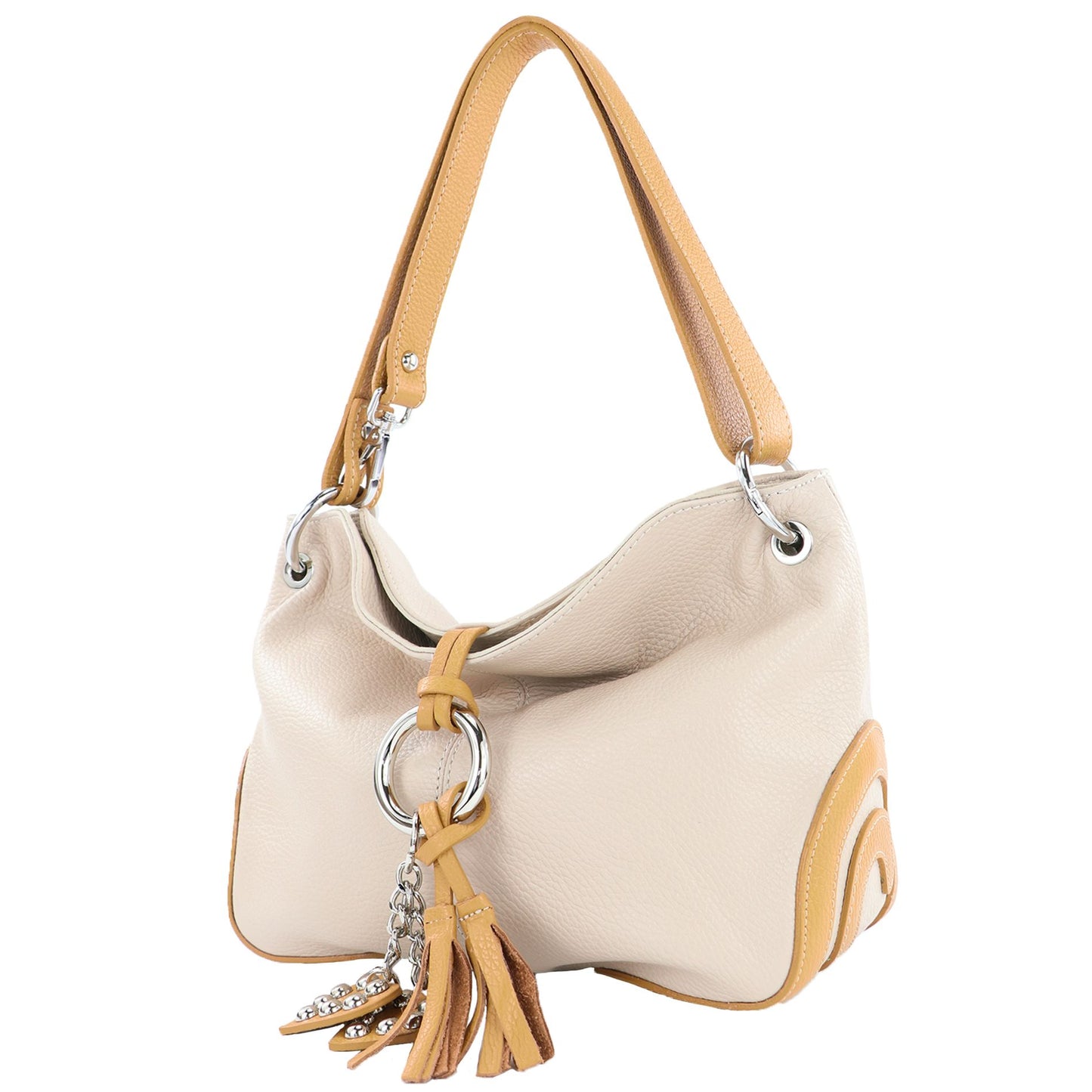 modamoda de - T10 - ital. Leder Schultertasche Umhängetasche