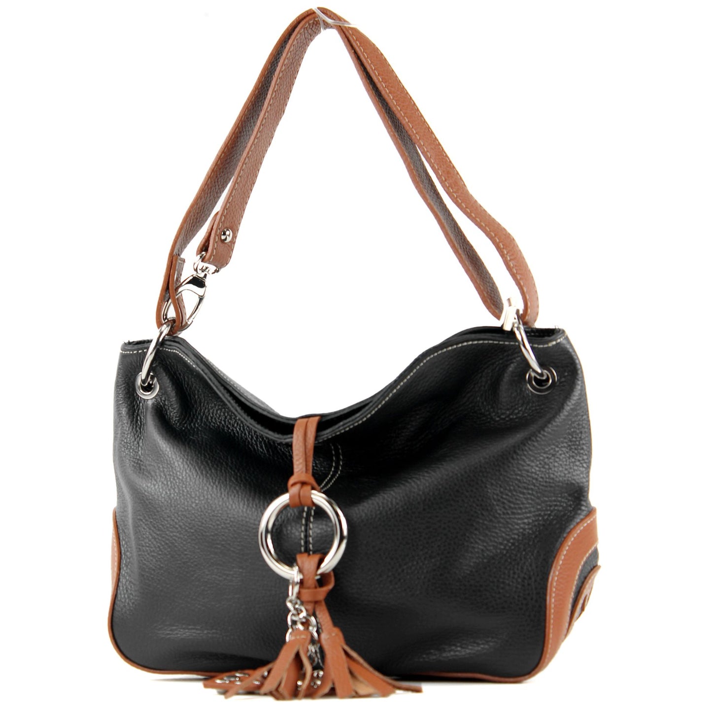 modamoda de - T10 - ital. Leder Schultertasche Umhängetasche