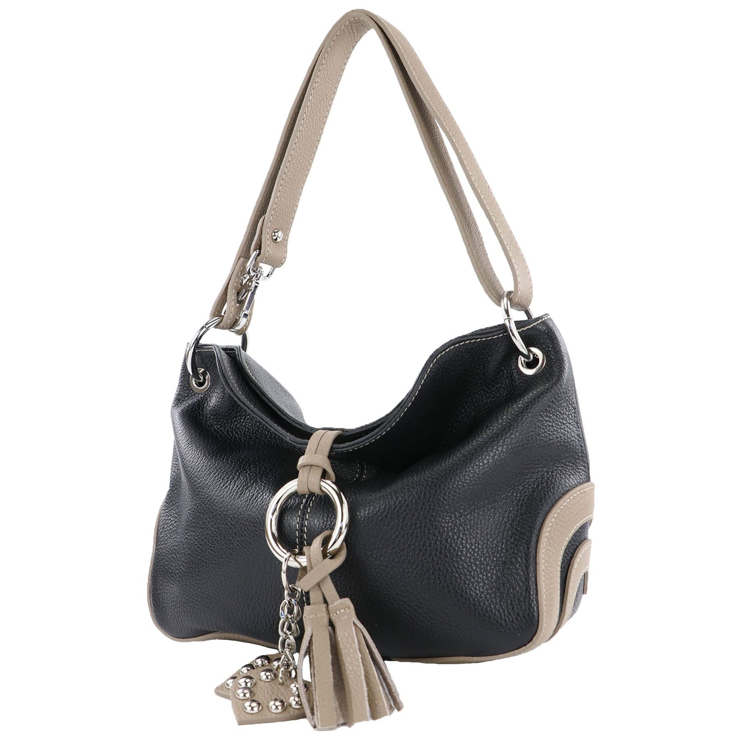 modamoda de - T10 - ital. Leder Schultertasche Umhängetasche