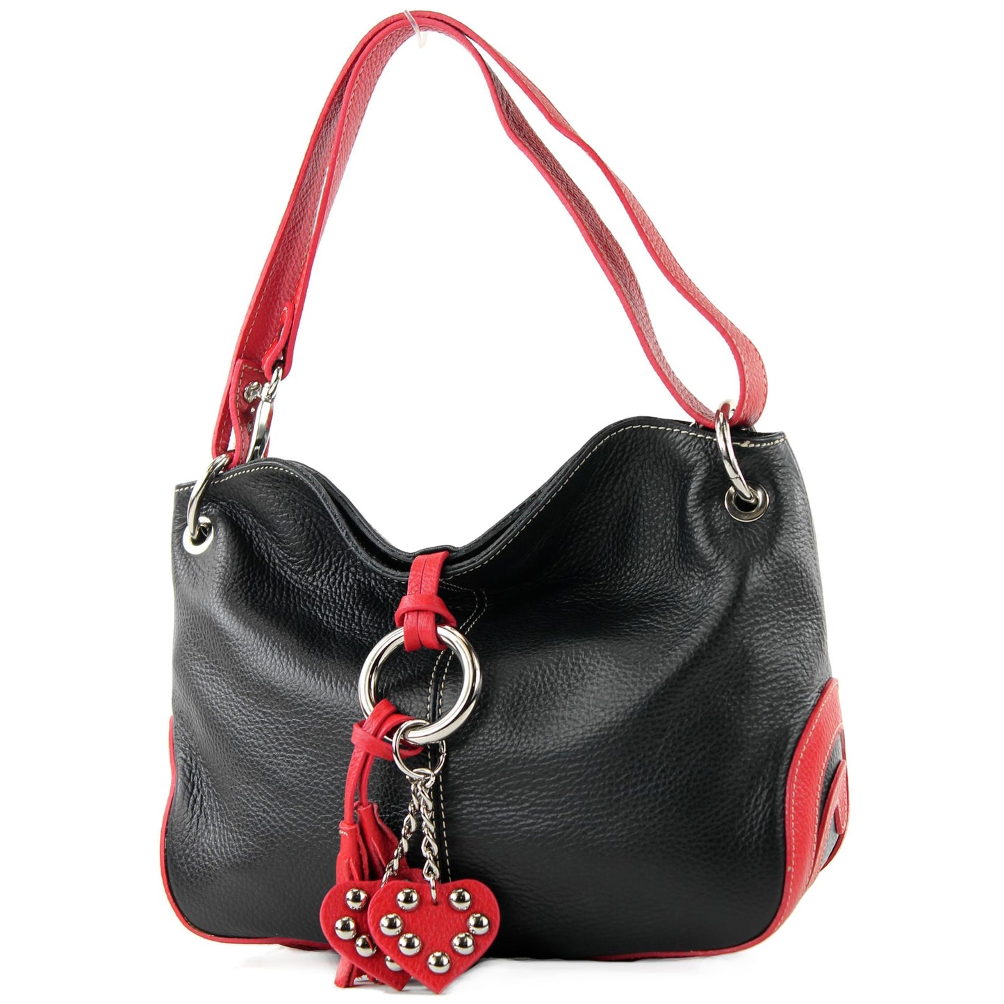 modamoda de - T10 - ital. Leder Schultertasche Umhängetasche