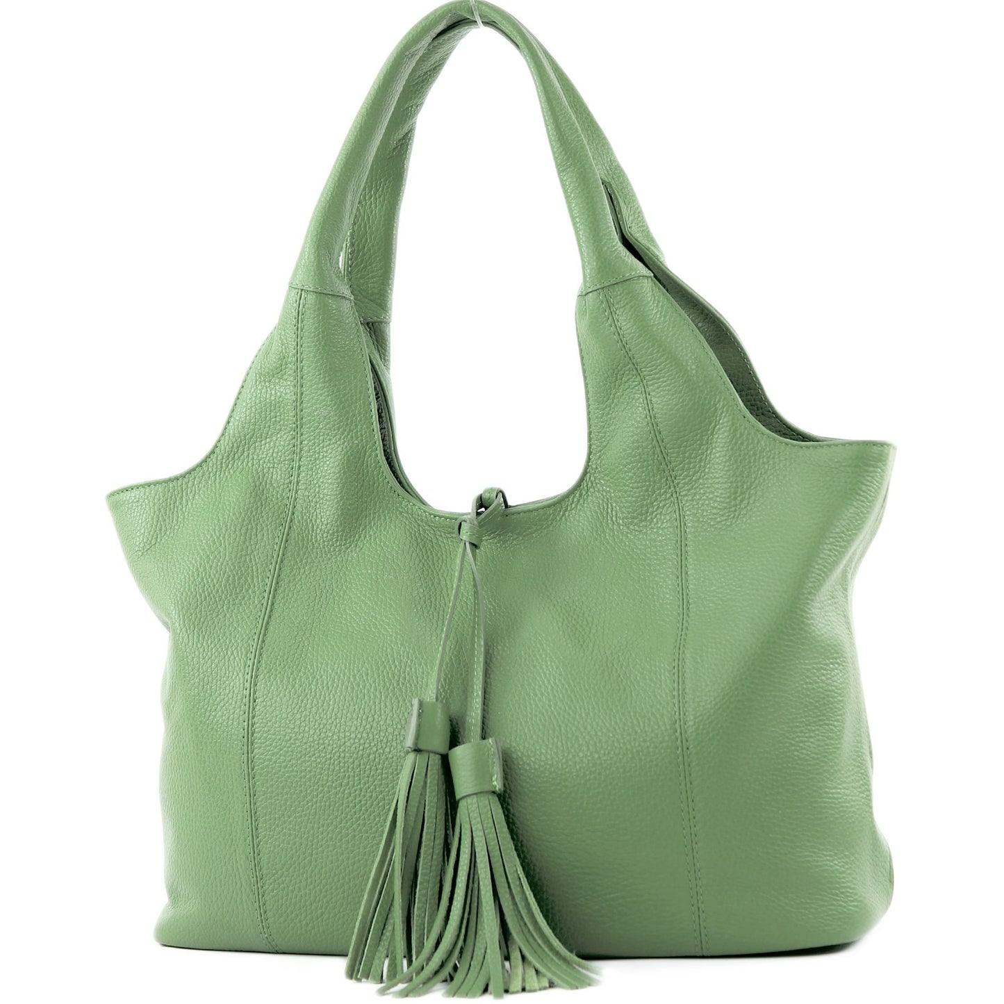 modamoda de - T105 - ital. Schultertasche Groß aus Leder