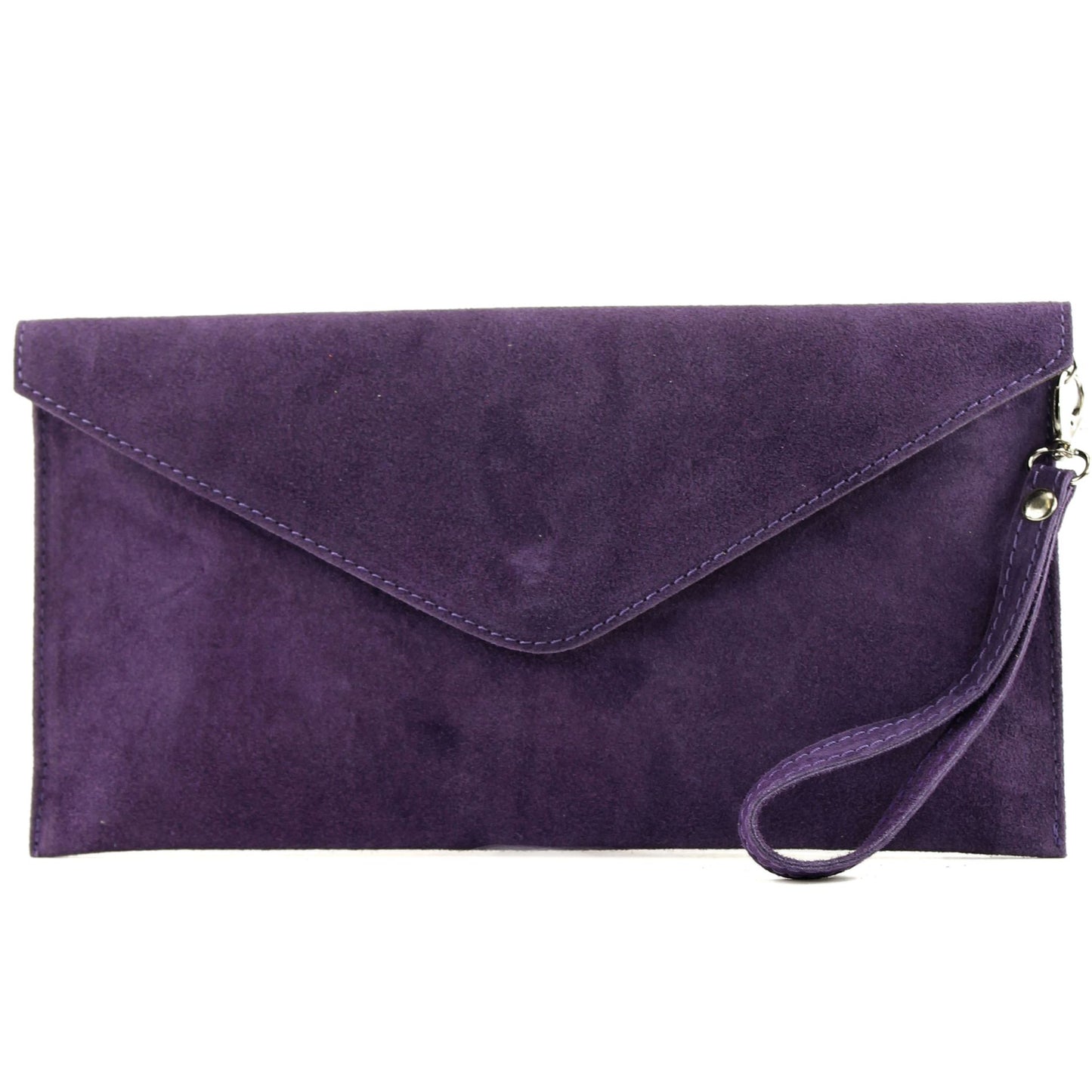 modamoda de - T106 - ital Clutch Abendtasche aus Wildleder