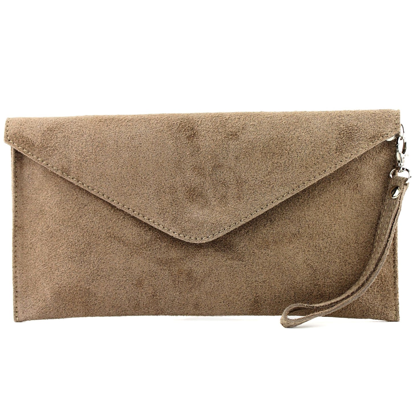modamoda de - T106 - ital Clutch Abendtasche aus Wildleder