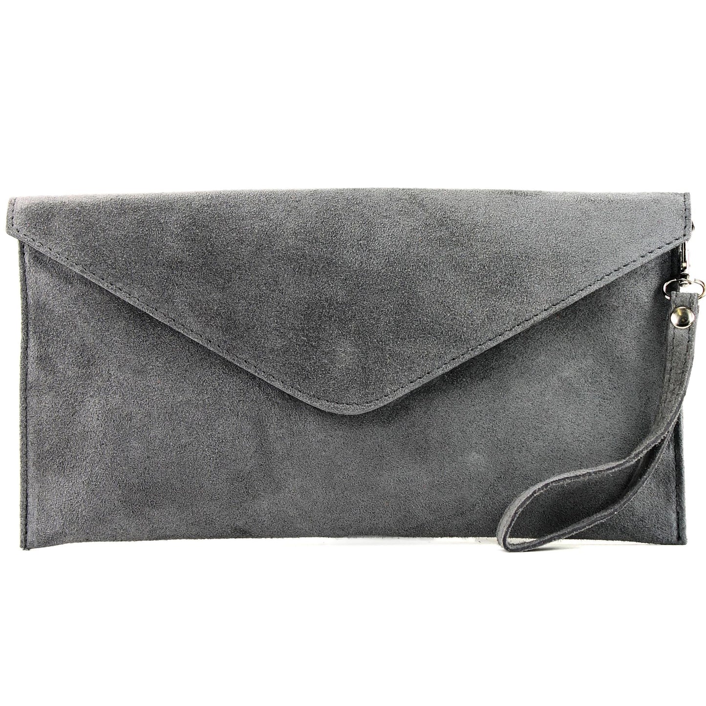 modamoda de - T106 - ital Clutch Abendtasche aus Wildleder