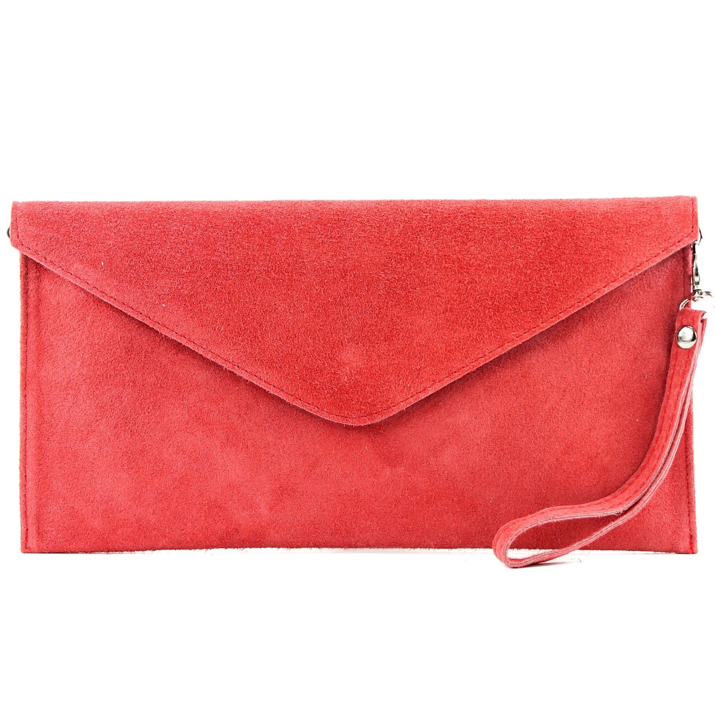 modamoda de - T106 - ital Clutch Abendtasche aus Wildleder