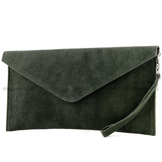 modamoda de - T106 - ital Clutch Abendtasche aus Wildleder