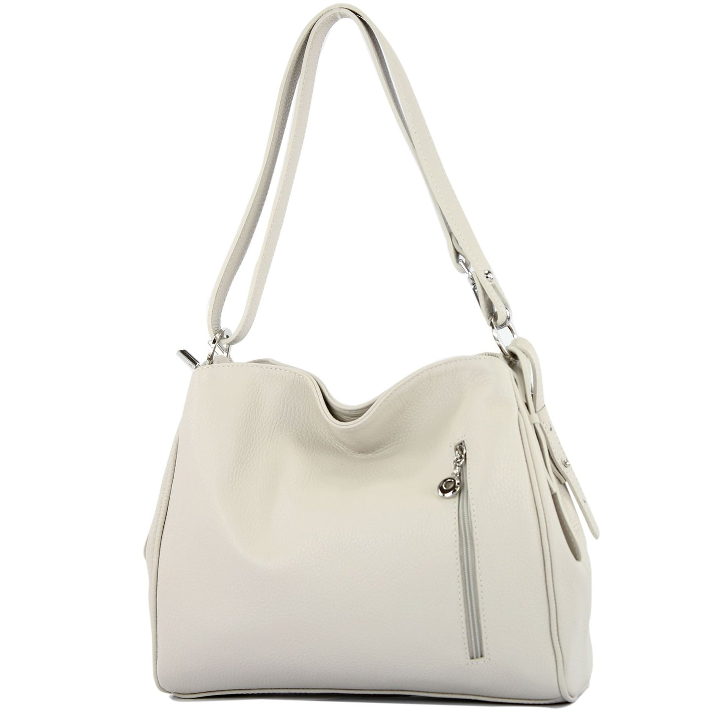 modamoda de T119 / T220 Damen Leder Schultertasche Umhängetasche 2 Größen handmade in Italy