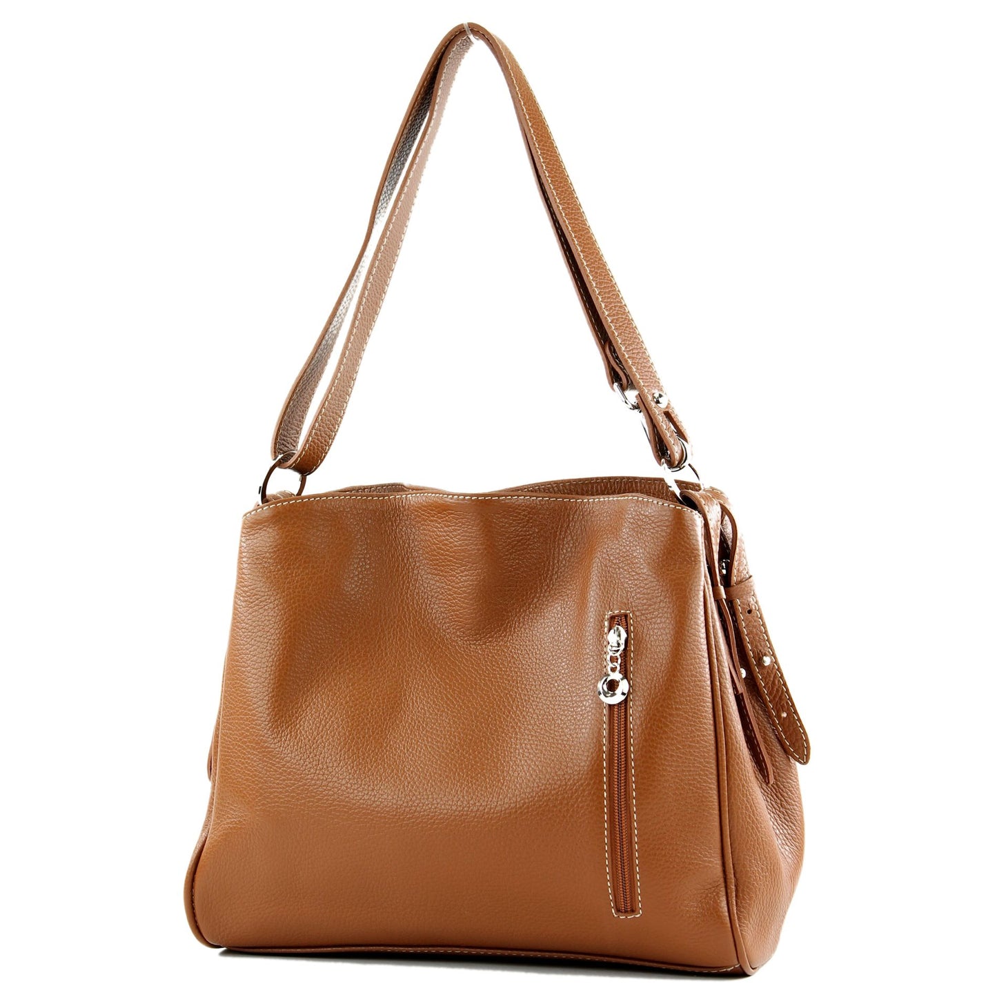 modamoda de T119 / T220 Damen Leder Schultertasche Umhängetasche 2 Größen handmade in Italy