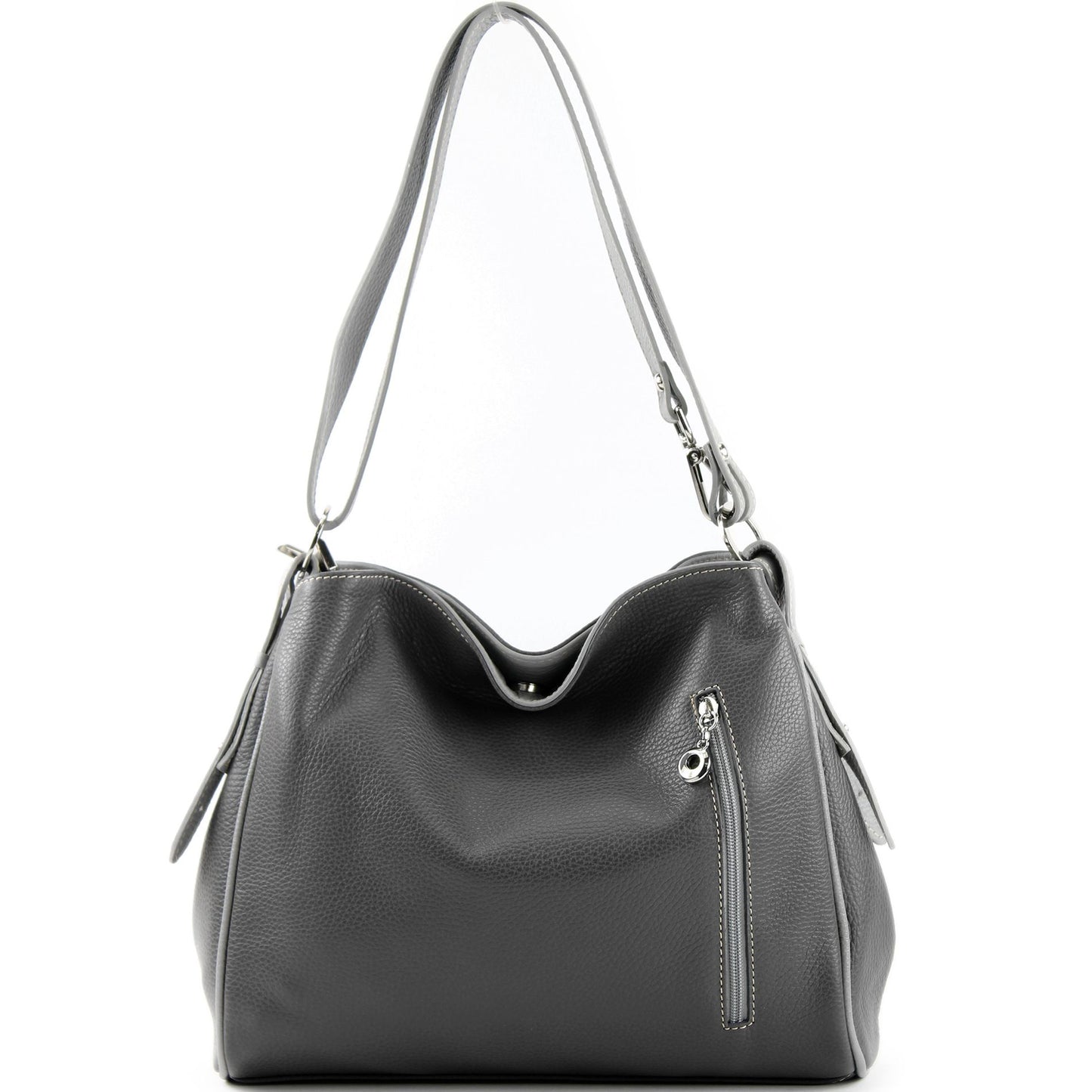 modamoda de T119 / T220 Damen Leder Schultertasche Umhängetasche 2 Größen handmade in Italy