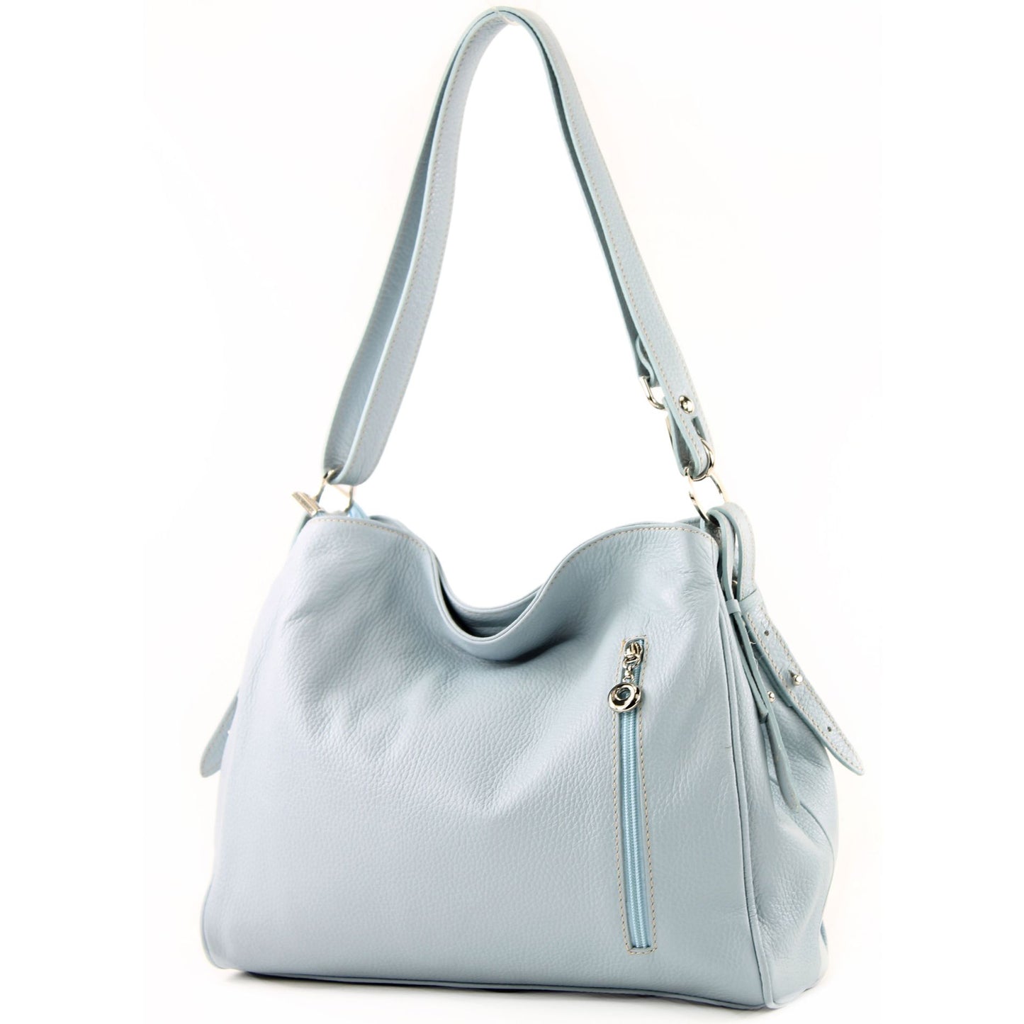 modamoda de T119 / T220 Damen Leder Schultertasche Umhängetasche 2 Größen handmade in Italy