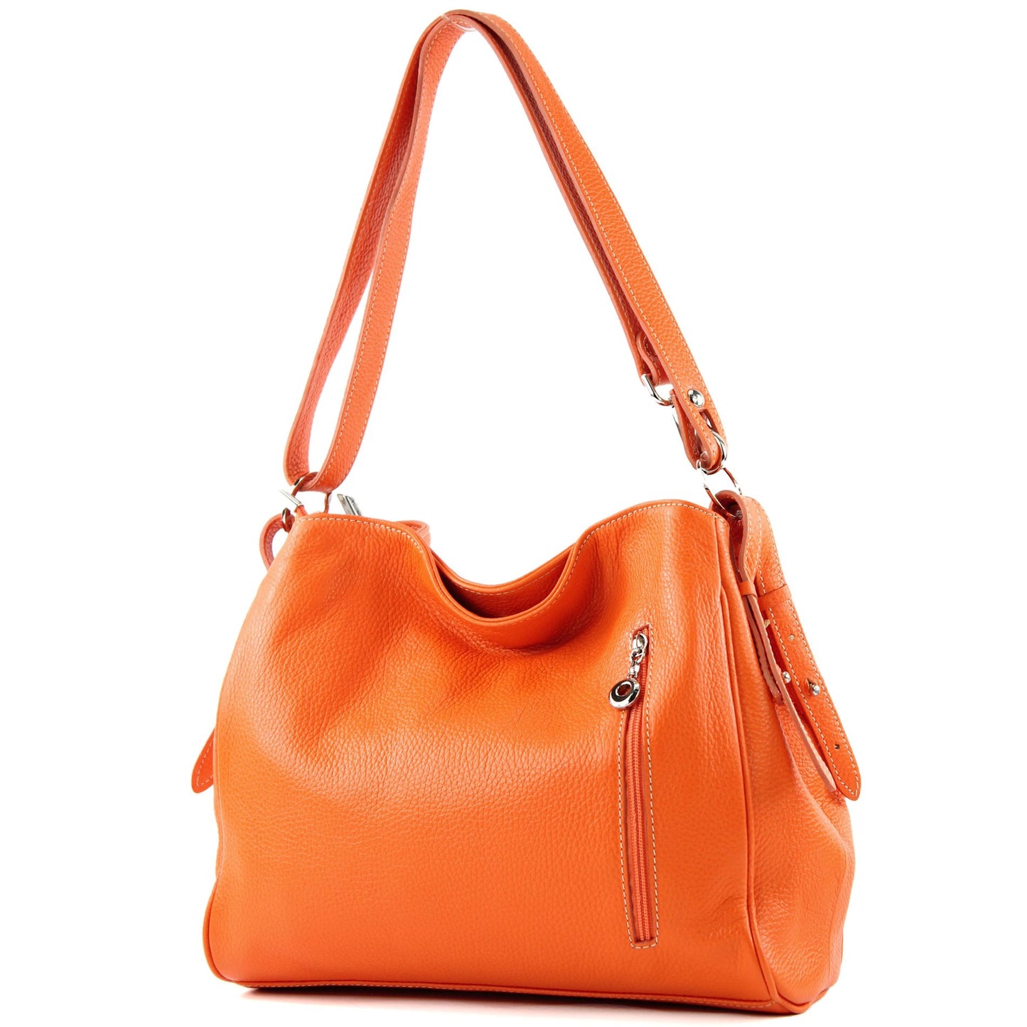 modamoda de T119 / T220 Damen Leder Schultertasche Umhängetasche 2 Größen handmade in Italy