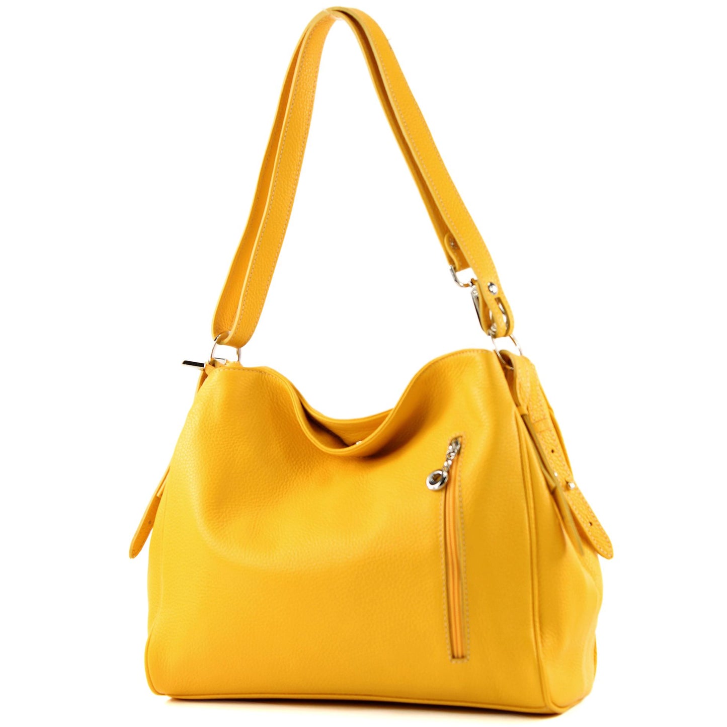 modamoda de T119 / T220 Damen Leder Schultertasche Umhängetasche 2 Größen handmade in Italy