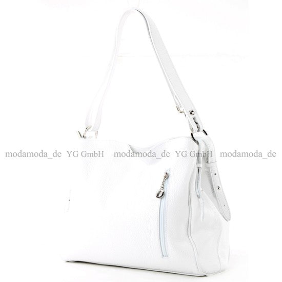modamoda de T119 / T220 Damen Leder Schultertasche Umhängetasche 2 Größen handmade in Italy