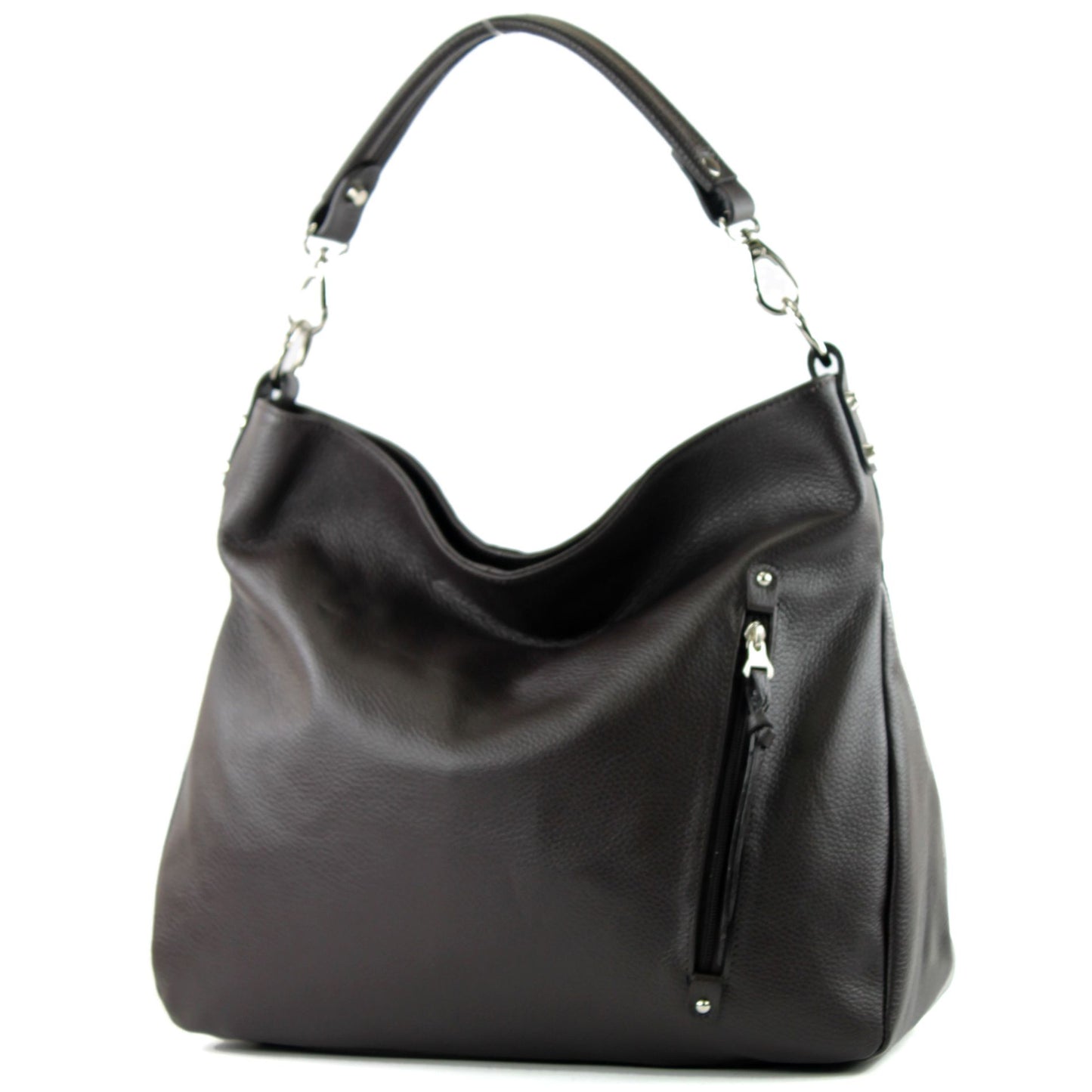 modamoda de - T121 - ital Shopper aus Leder/Nappaleder Groß