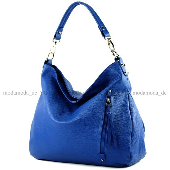 modamoda de - T121 - ital Shopper aus Leder/Nappaleder Groß