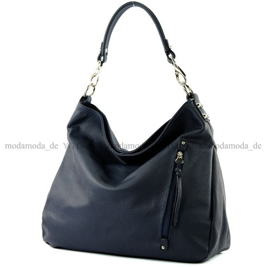 modamoda de - T121 - ital Shopper aus Leder/Nappaleder Groß