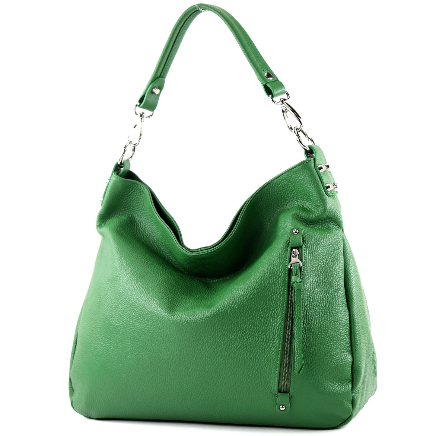 modamoda de - T121 - ital Shopper aus Leder/Nappaleder Groß
