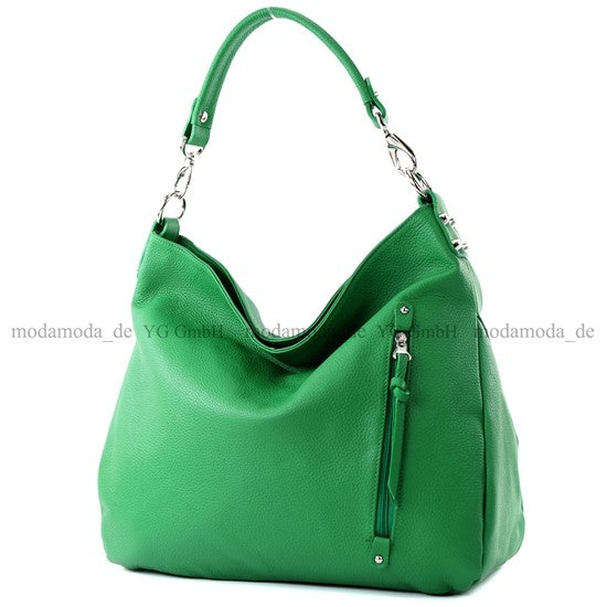 modamoda de - T121 - ital Shopper aus Leder/Nappaleder Groß