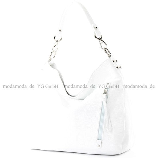 modamoda de - T121 - ital Shopper aus Leder/Nappaleder Groß