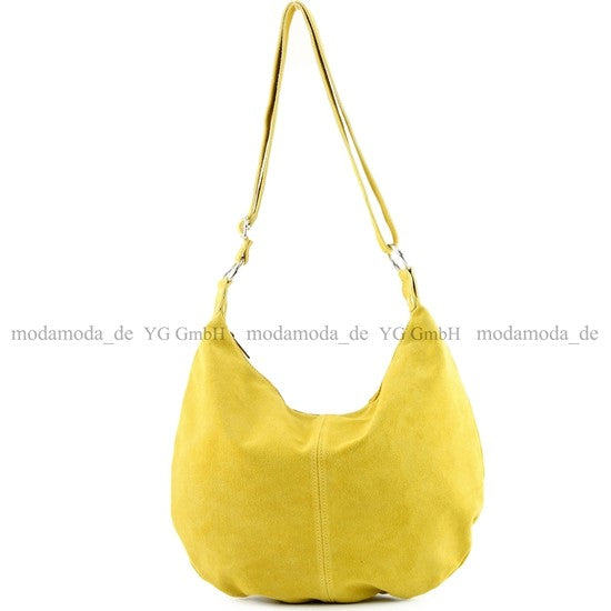 modamoda de - T123 - ital Umhängetasche Schultertasche Wildleder