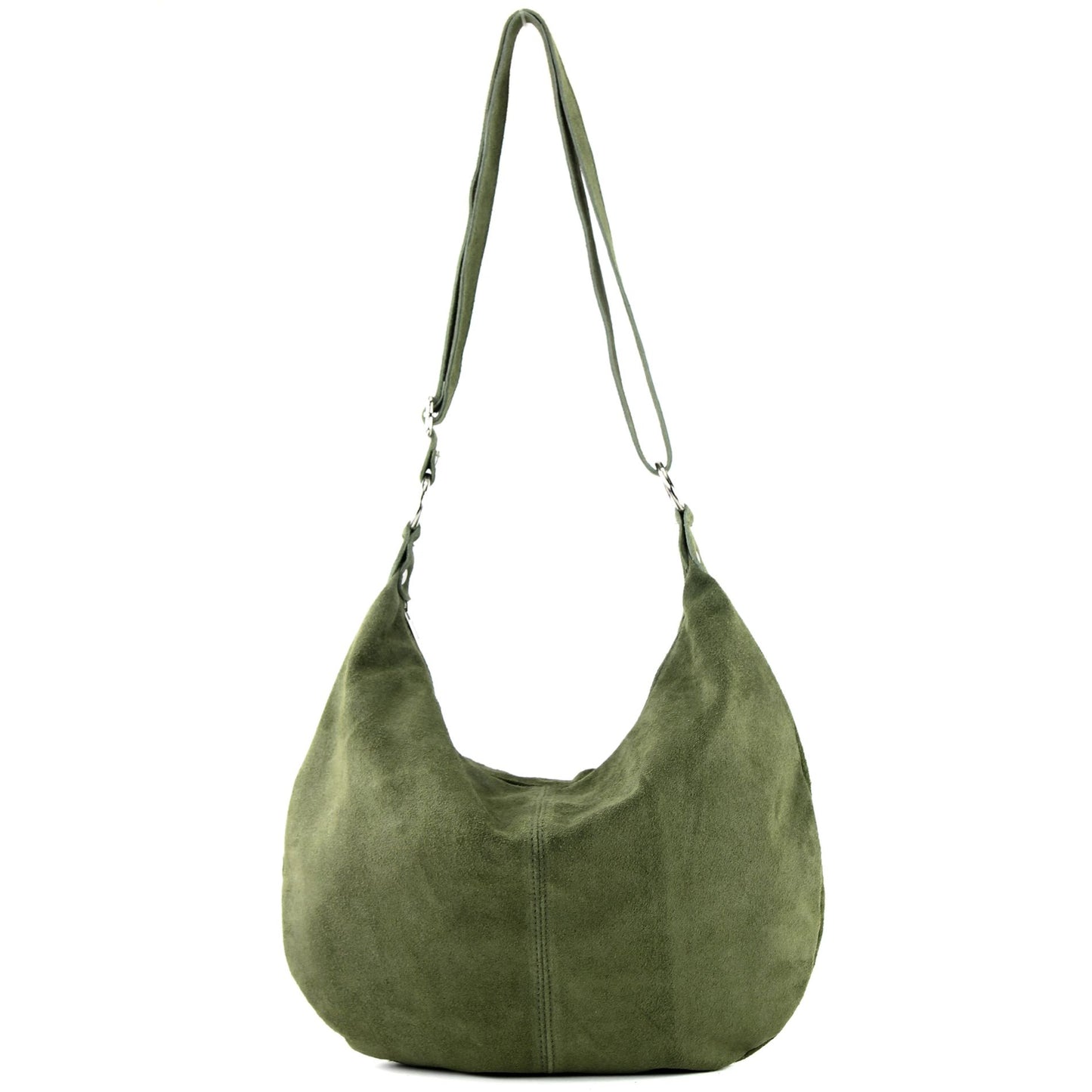 modamoda de - T123 - ital Umhängetasche Schultertasche Wildleder