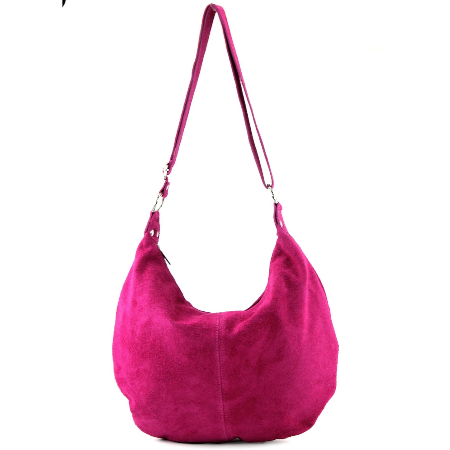 modamoda de - T123 - ital Umhängetasche Schultertasche Wildleder