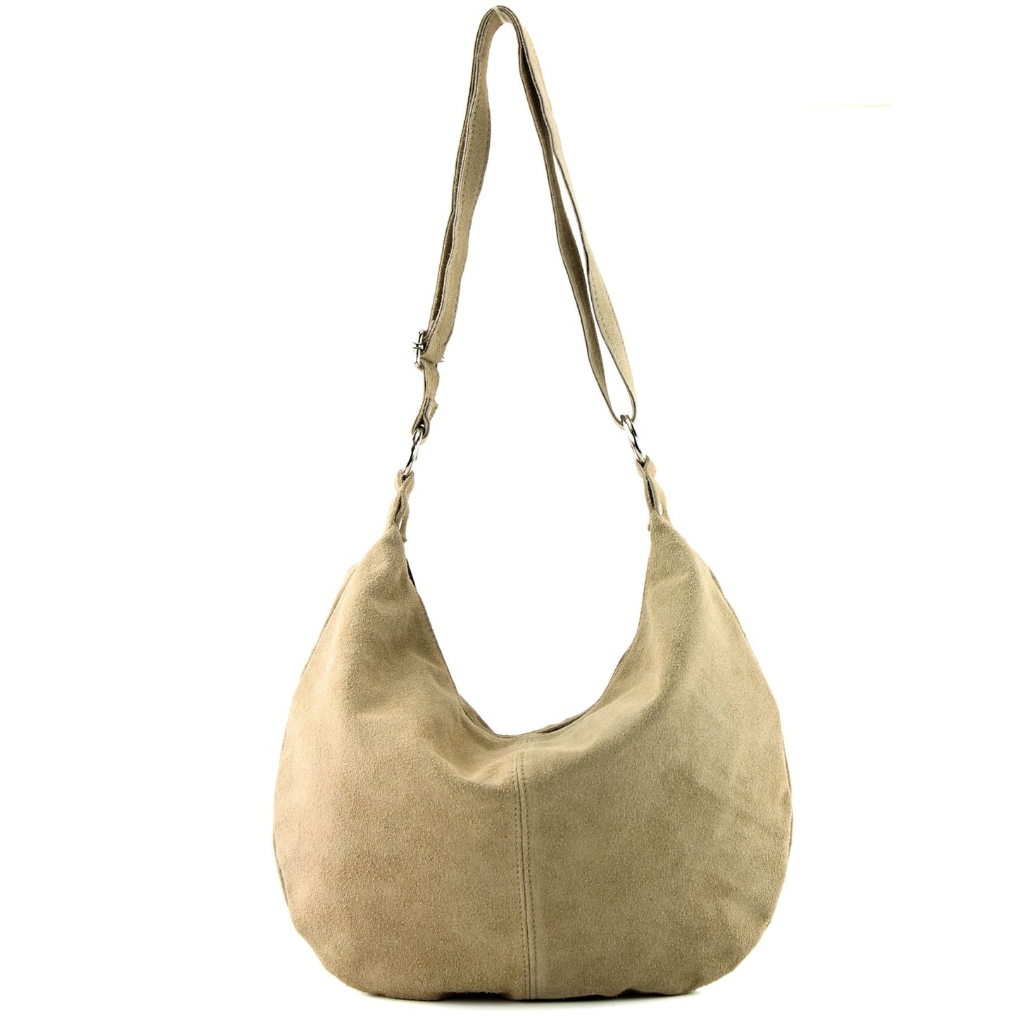 modamoda de - T123 - ital Umhängetasche Schultertasche Wildleder