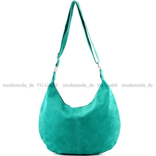 modamoda de - T123 - ital Umhängetasche Schultertasche Wildleder