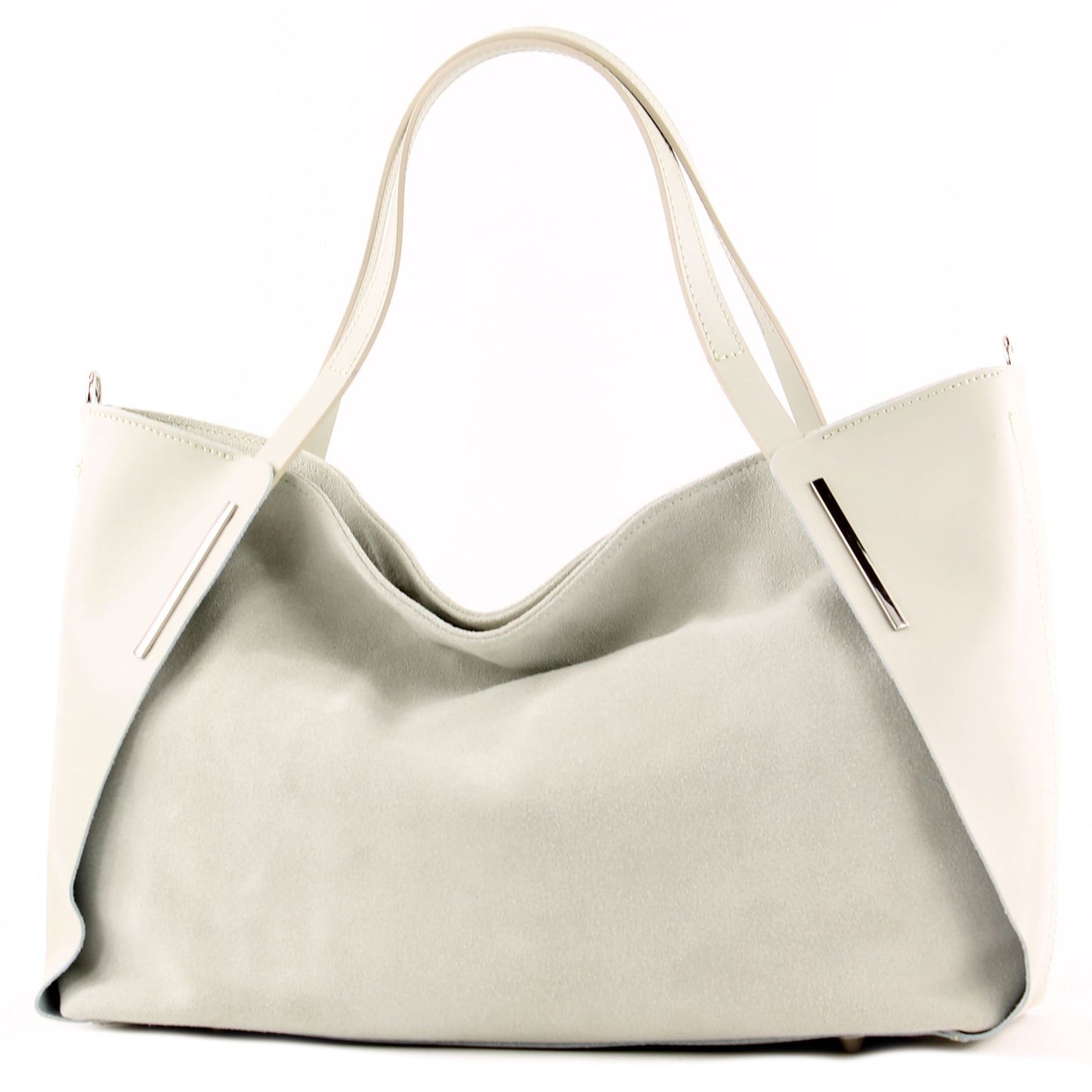 modamoda de - T126 -  ital. Shopper Tragetasche Leder/Wildleder