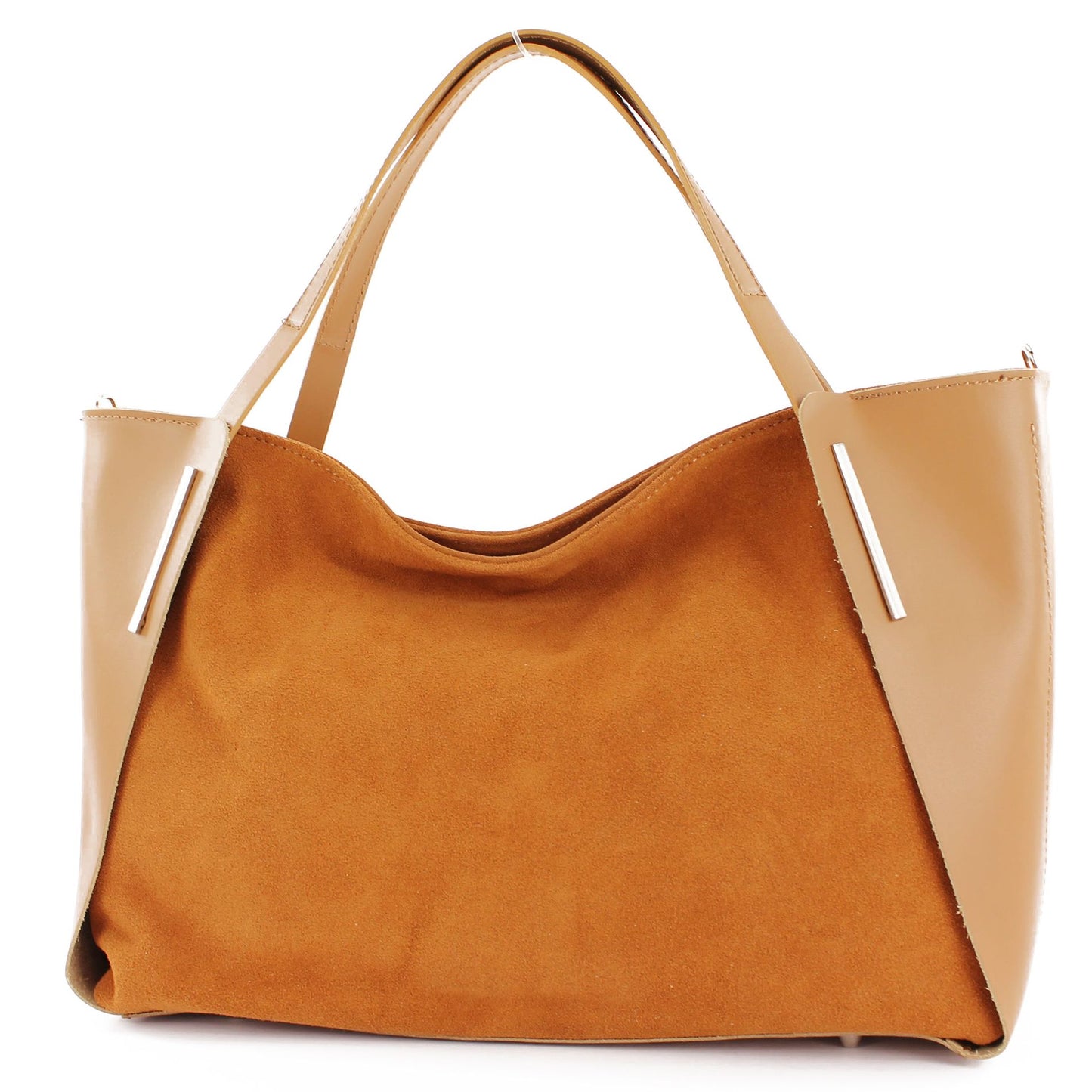 modamoda de - T126 -  ital. Shopper Tragetasche Leder/Wildleder