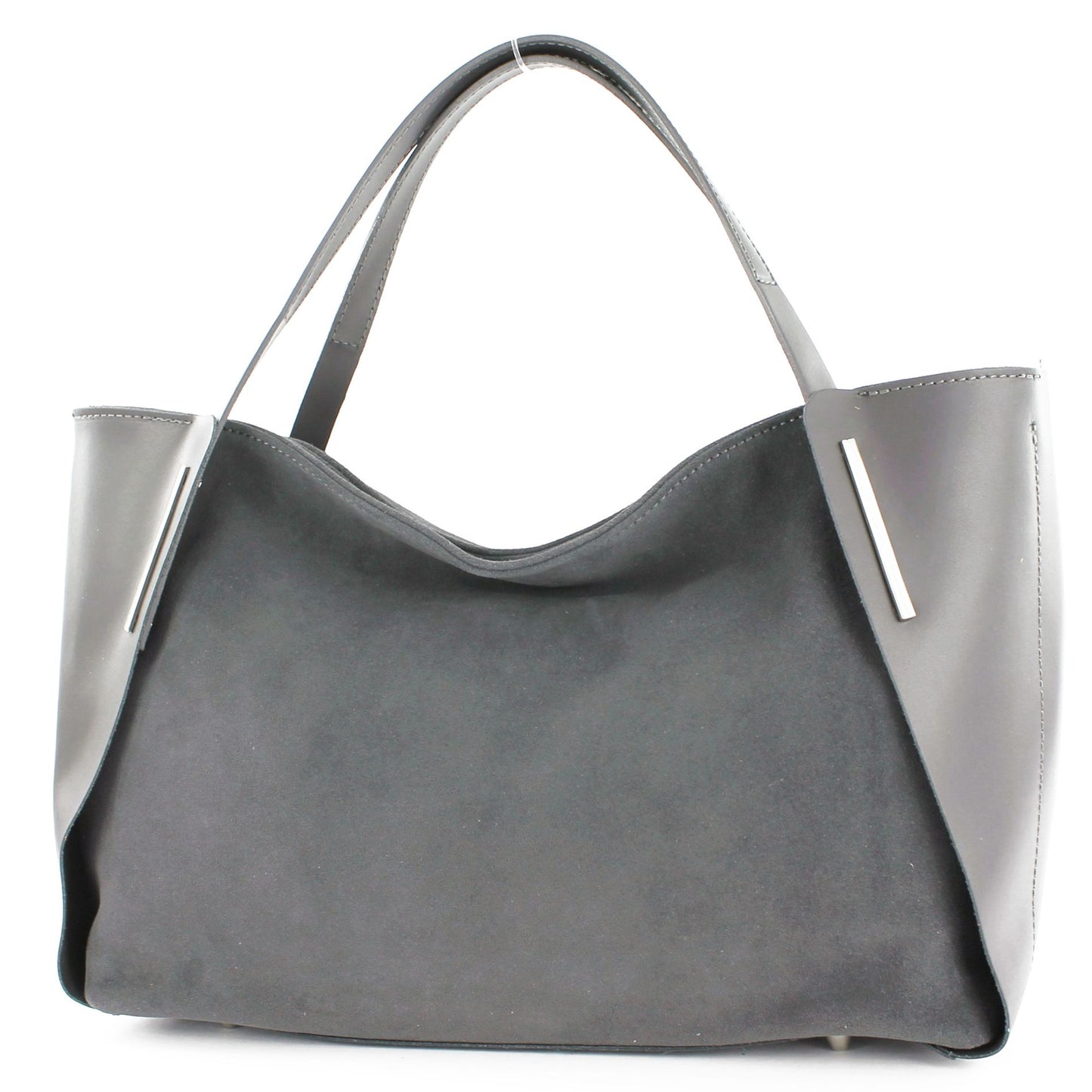 modamoda de - T126 -  ital. Shopper Tragetasche Leder/Wildleder