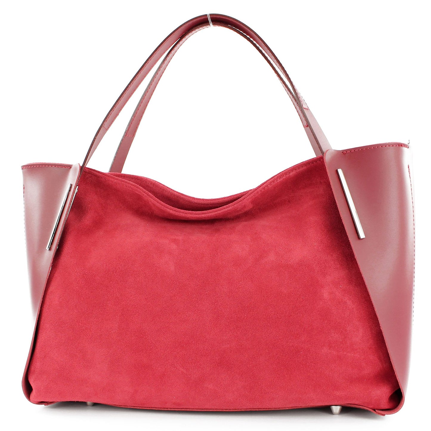 modamoda de - T126 -  ital. Shopper Tragetasche Leder/Wildleder