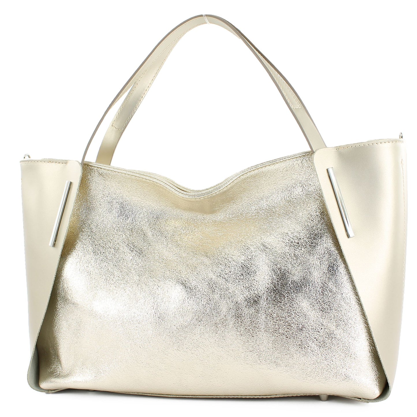 modamoda de - T126 -  ital. Shopper Tragetasche Leder/Wildleder